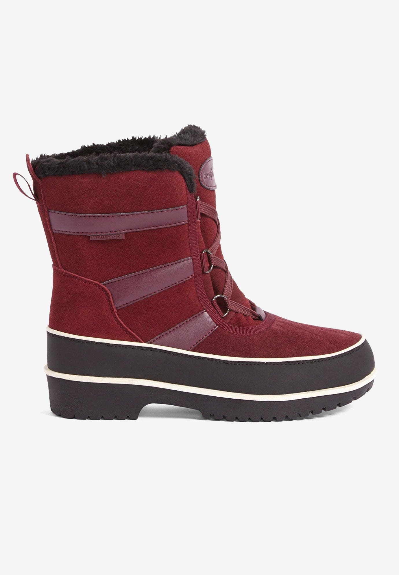 The Brienne Waterproof Boot, Alternate, color, DEEP MERLOT