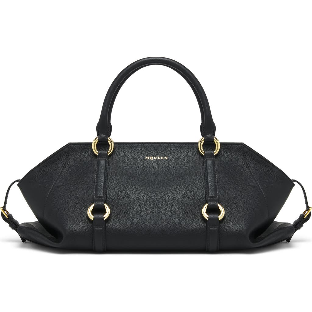 Alexander Mcqueen Mcqueen Medium Farringdon Leather Satchel In Multi
