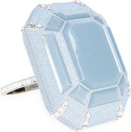 JUDITH LEIBER COUTURE Emerald Cut Ring Minaudière