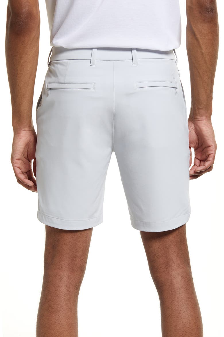 Helmsman Flat Front Golf Shorts, Alternate, color, LIGHT GRAY SOLID