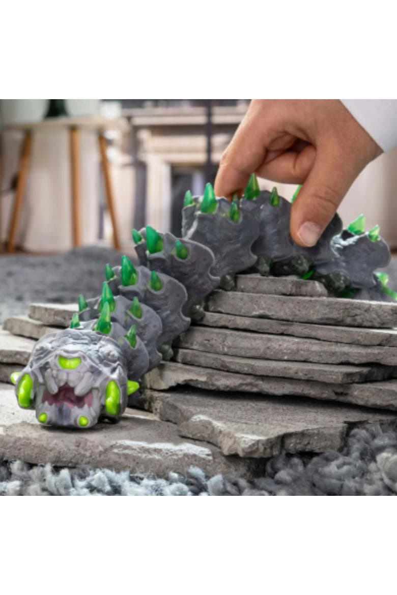 Eldrador Creatures, Stone Worm, 11 Inch Movable Bug Figurine, Kids 6+, Alternate, color, Multicolored