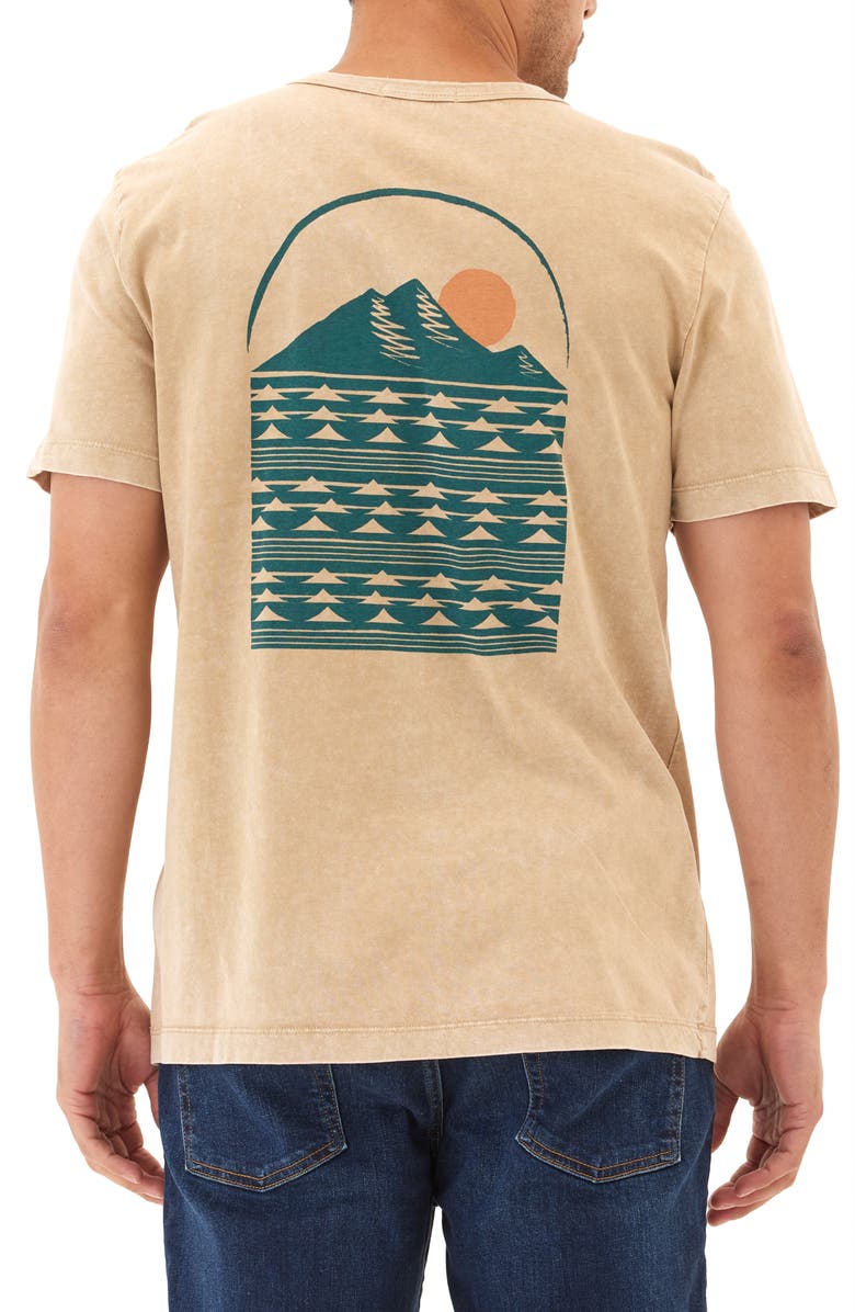Threads 4 Thought Shoreline Washed Cotton Graphic T-Shirt, Alternate, color, Chai