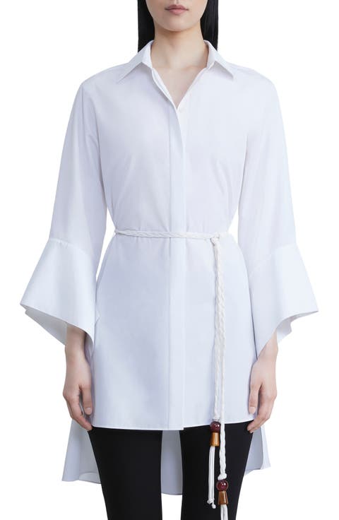 Belted Poplin Tunic