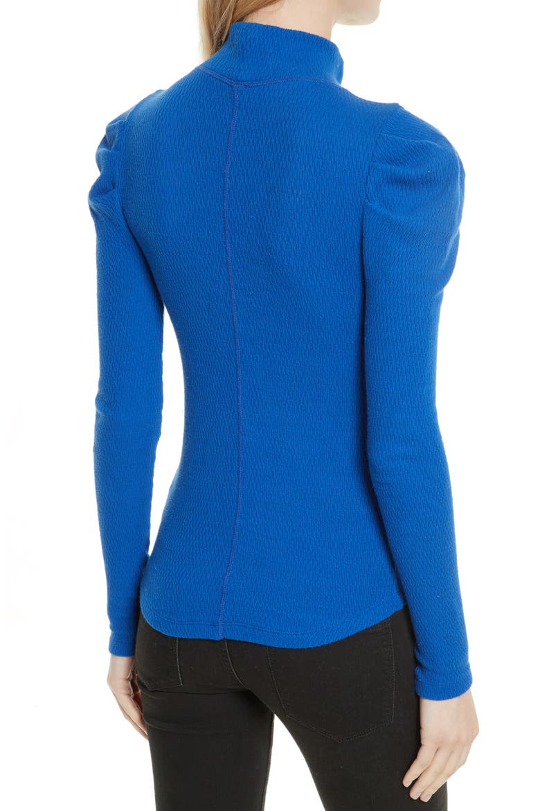 Tattooed Heart Puff Sleeve Top, Alternate, color, BLUE