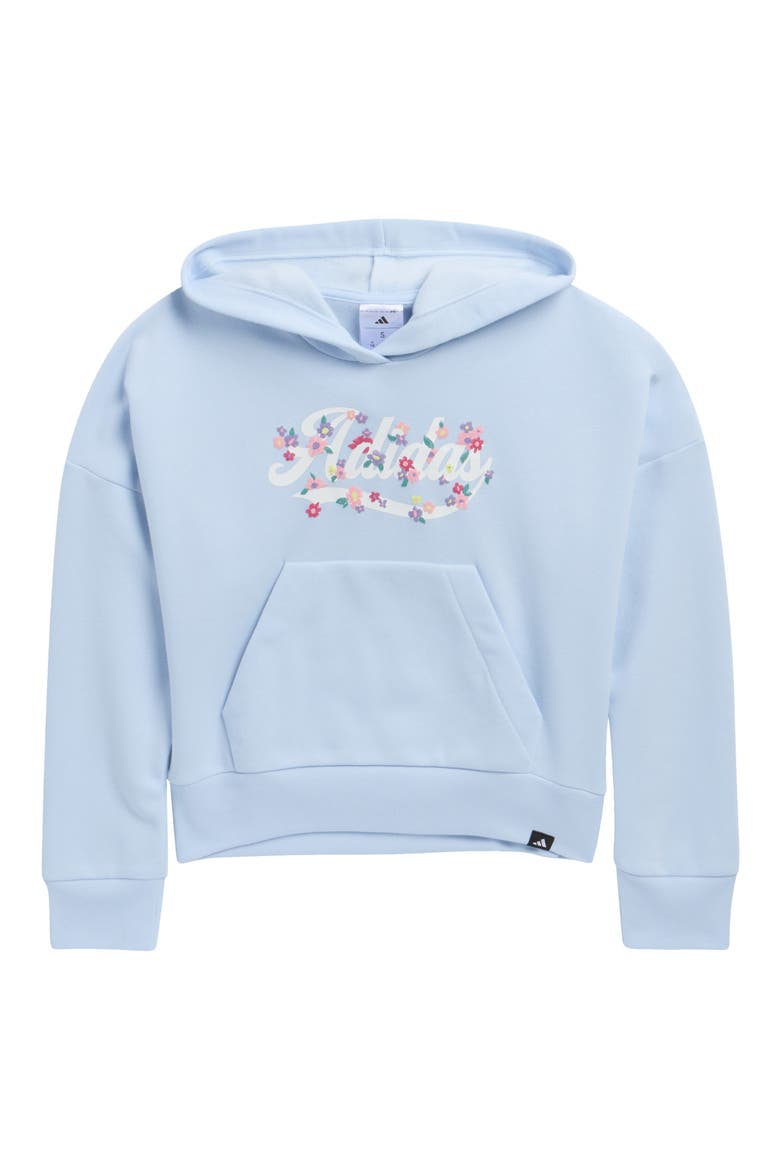 Kids' Graphic Fleece Hoodie, Main, color, CRYSTAL SKY