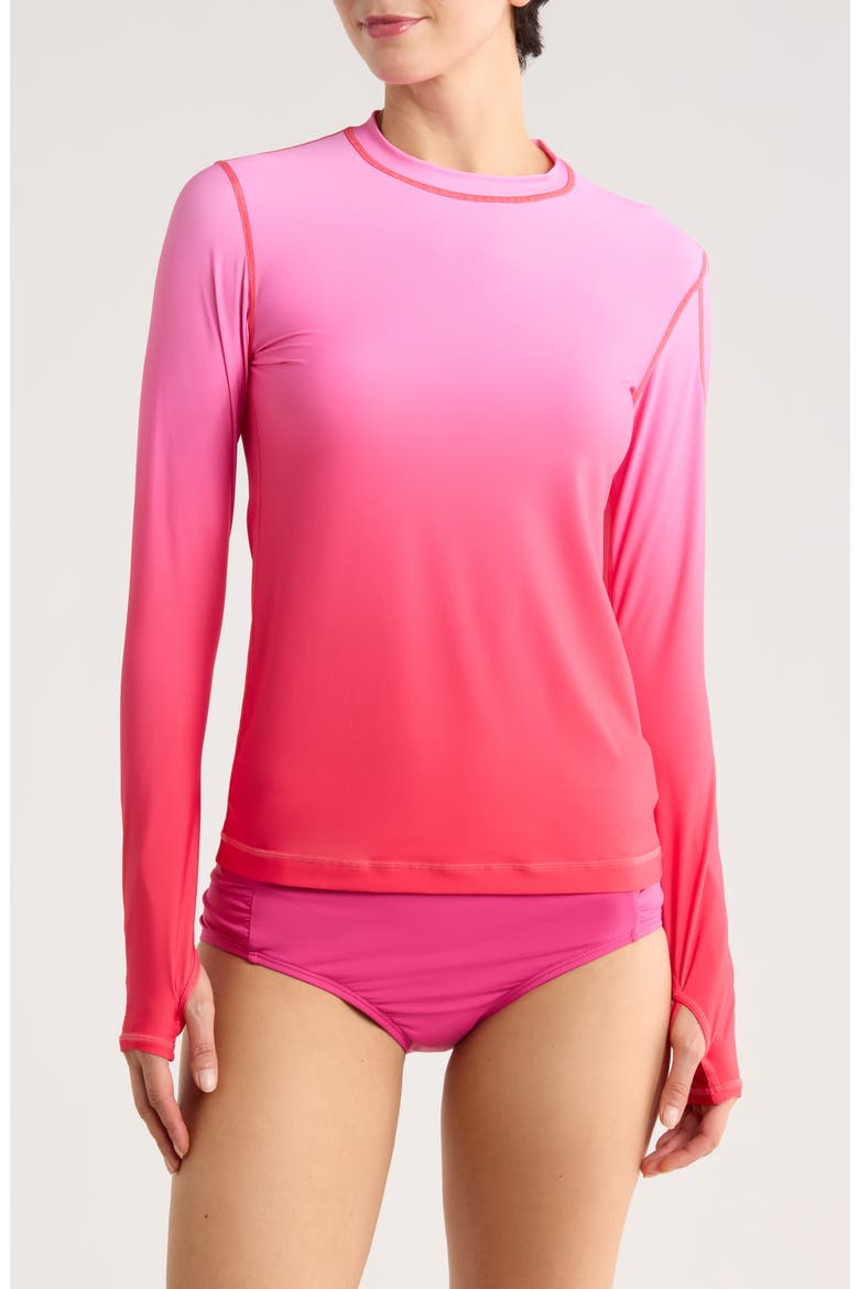 24/7 Swim UPF 50+ Rashguard, Main, color, SUGAR CORAL