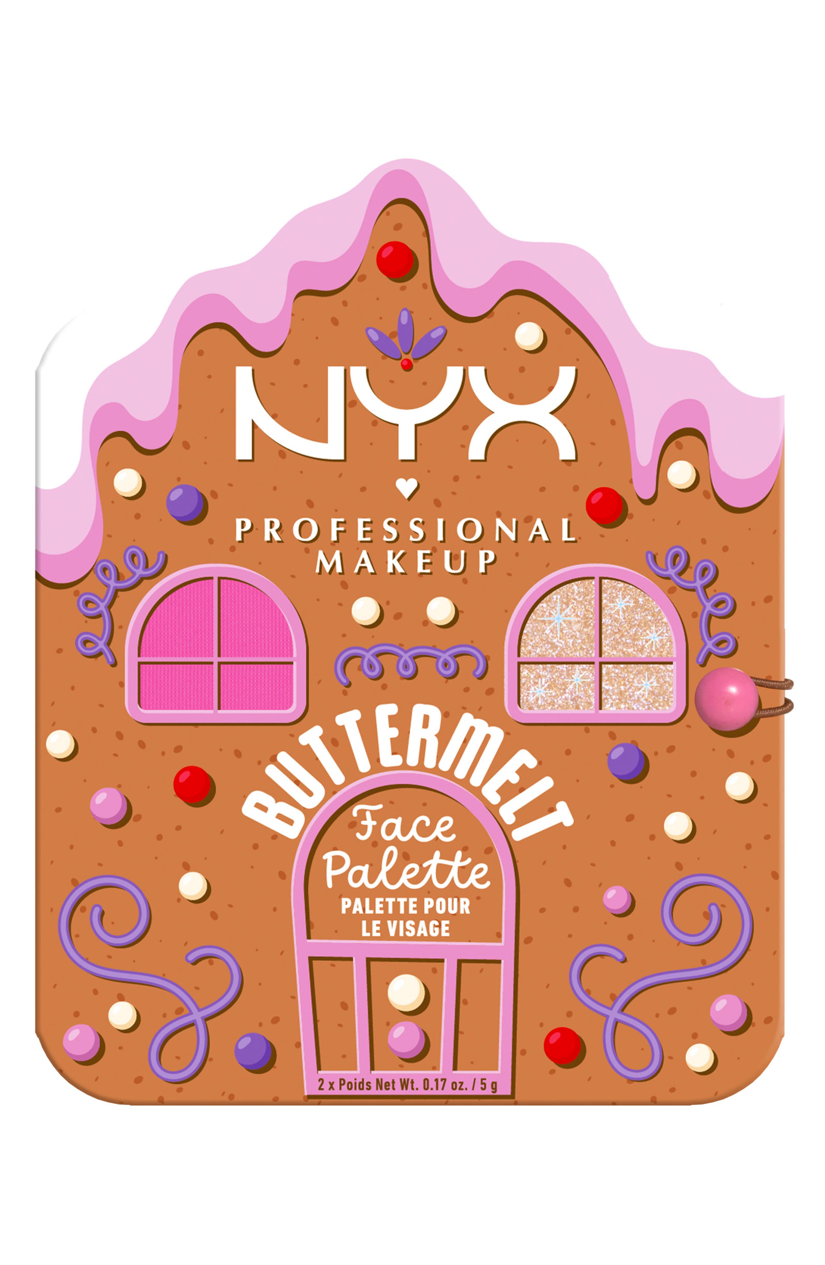 NYX PROFESSIONAL MAKEUP Buttermelt Face Blush &amp; Highlighter Palette
