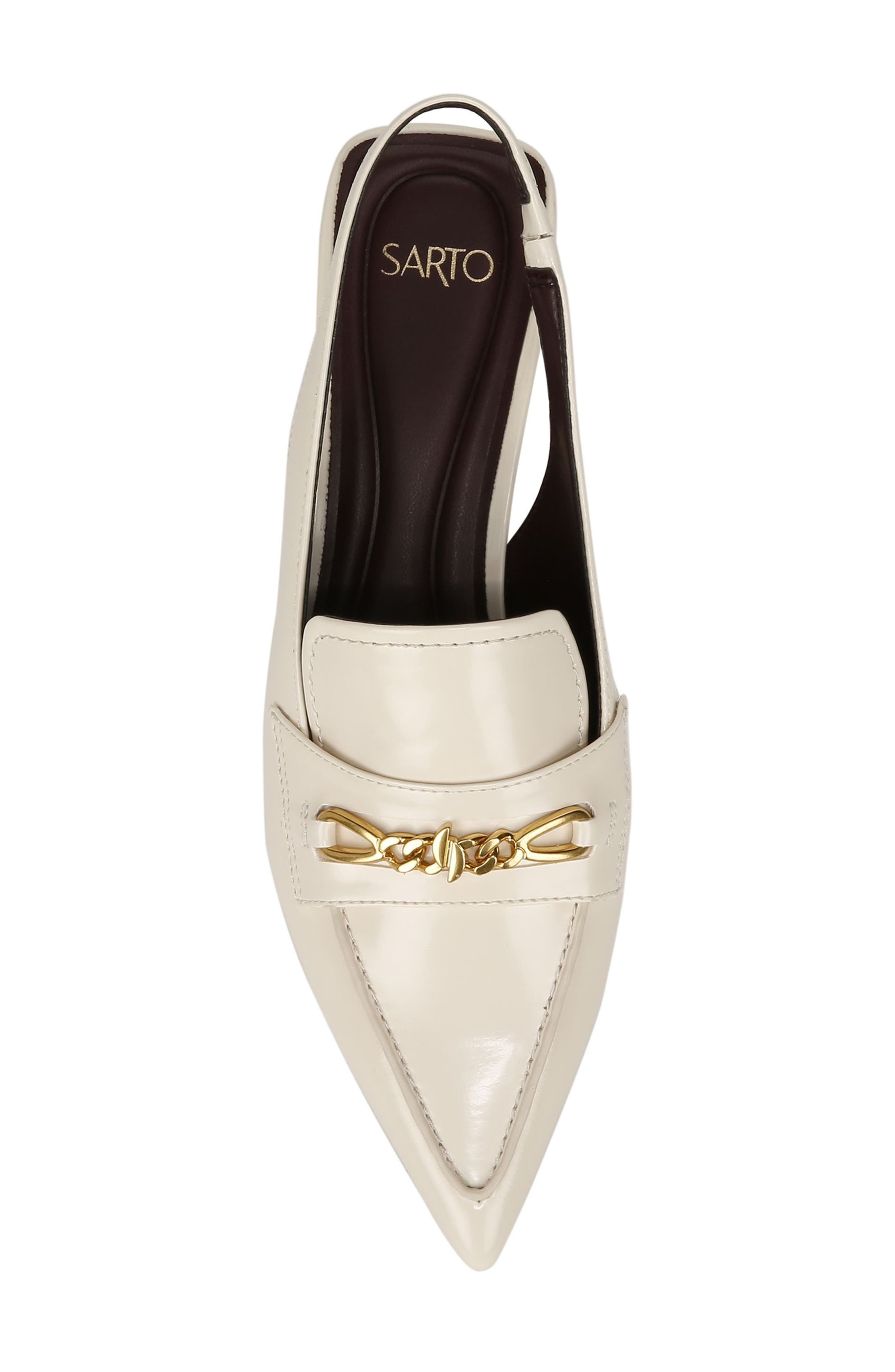 Diva Kitten Heel Pointed Toe Slingback Pump, Alternate, color, VANILLA