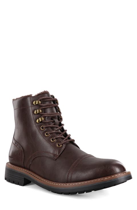 Chappy Faux Fur Lined Combat Boot (Men)