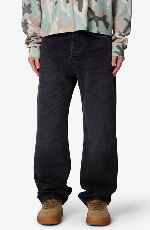 Baggy Denim Jeans (Western Black)