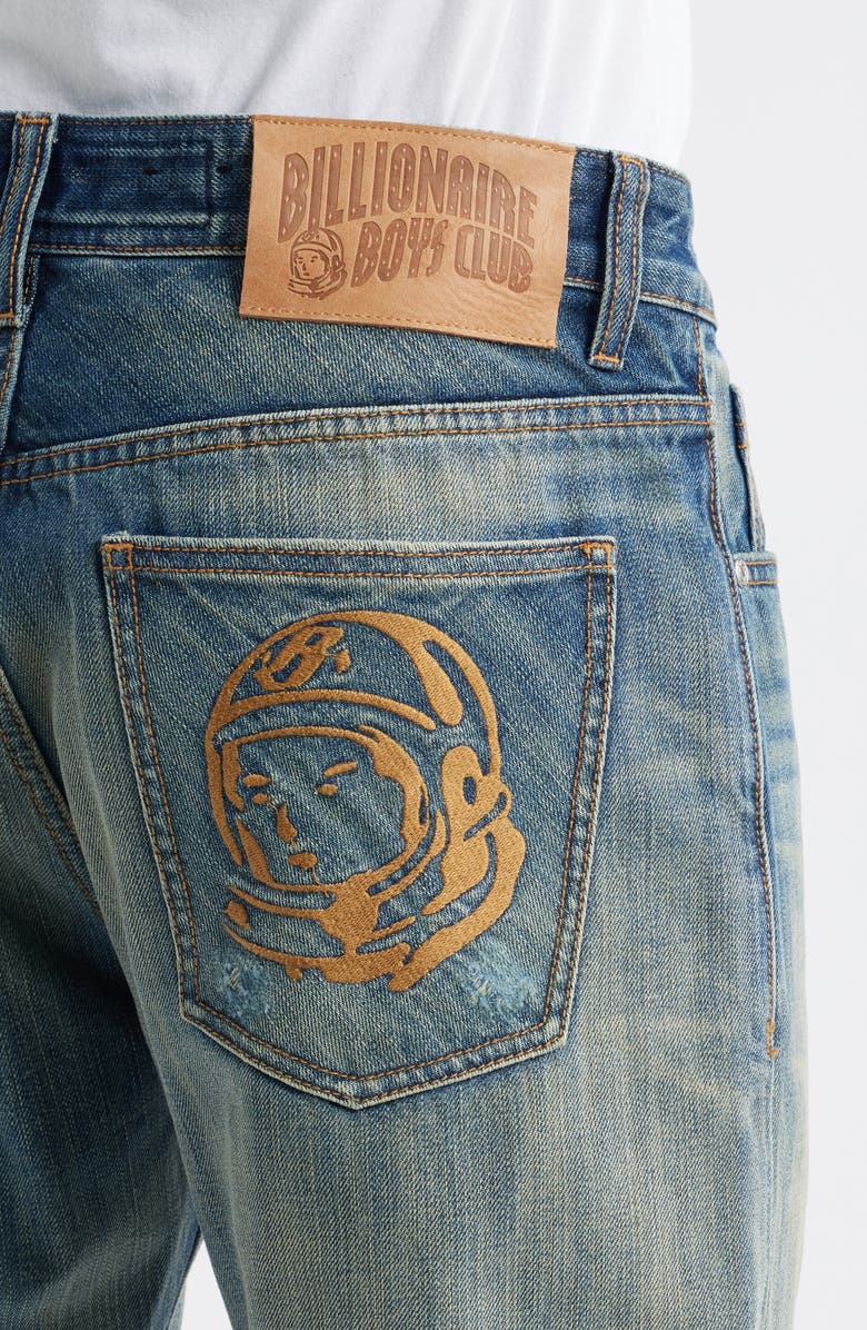 Billionaire Boys Club BB Sattelite Distressed Slim Fit Jeans, Alternate, color, Crater