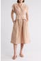 Cuff Button Front Dress