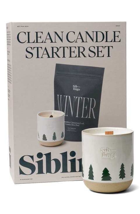 Winter Clean Candle Starter Set