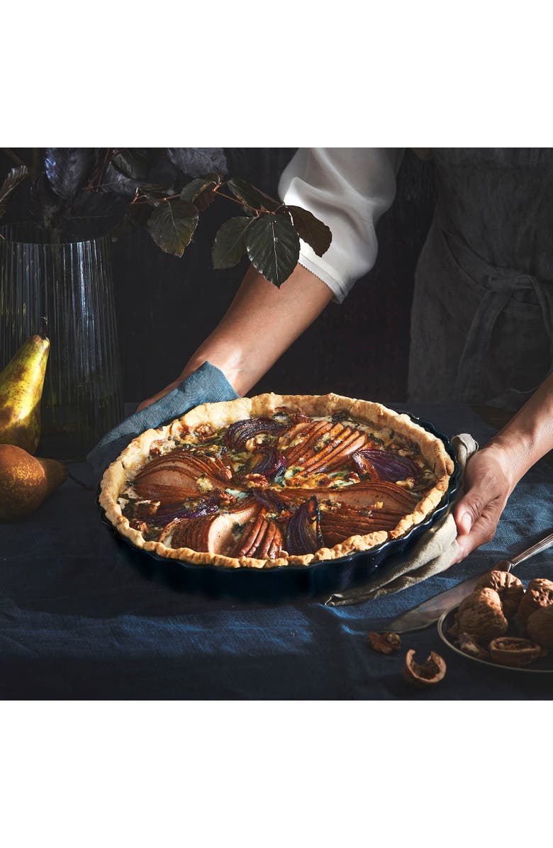 Emile Henry 11.6" x 1.6" Tart Dish, Alternate, color, Ocean