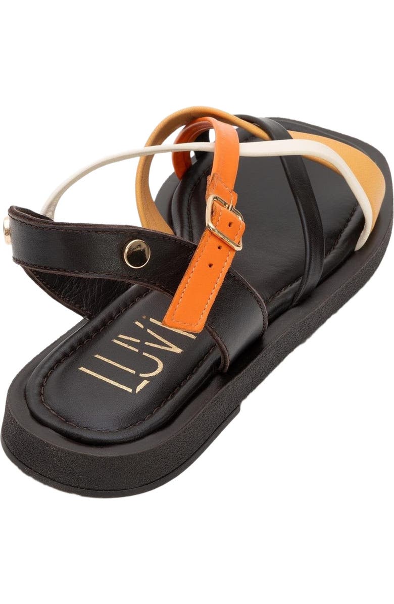 Forever & Always Shoes Rouse Leather Sandal, Alternate, color, Brown Leather