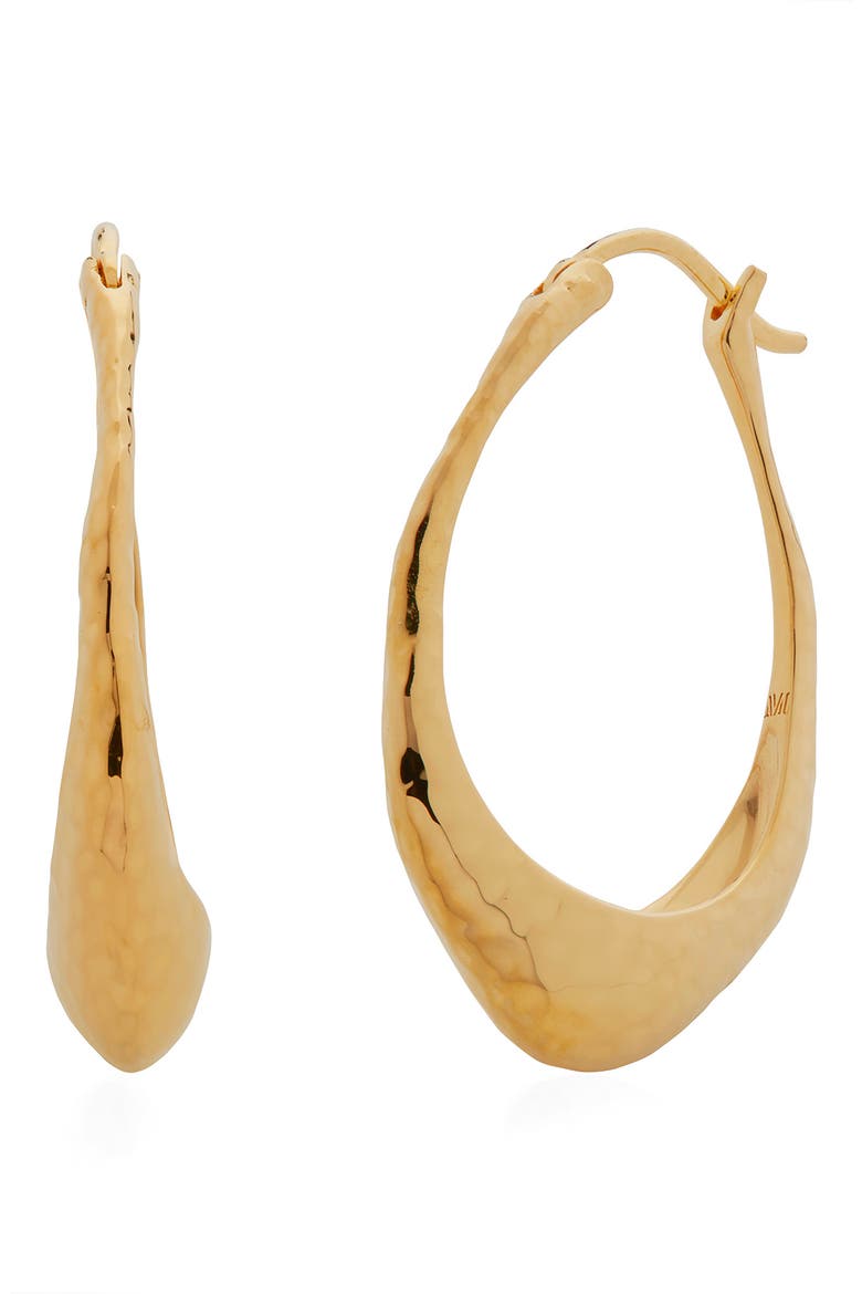 Deia Hoop Earrings, Main, color, 18CT GOLD VERMEIL ON STERLING