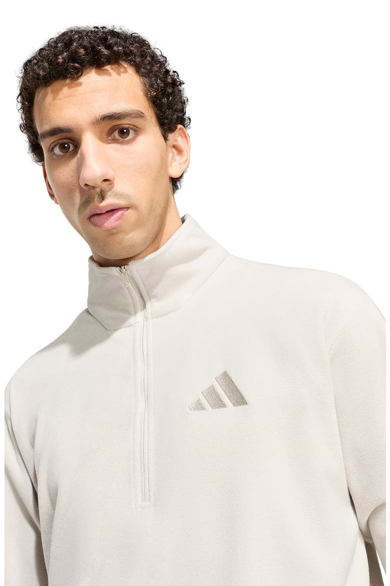 Essentials Quarter Zip Polar Fleece Pullover, Alternate, color, WONDER ALUMINA