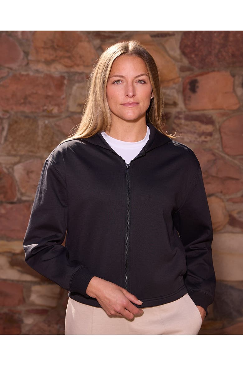Women Juniper Hoodie, Alternate, color, Black