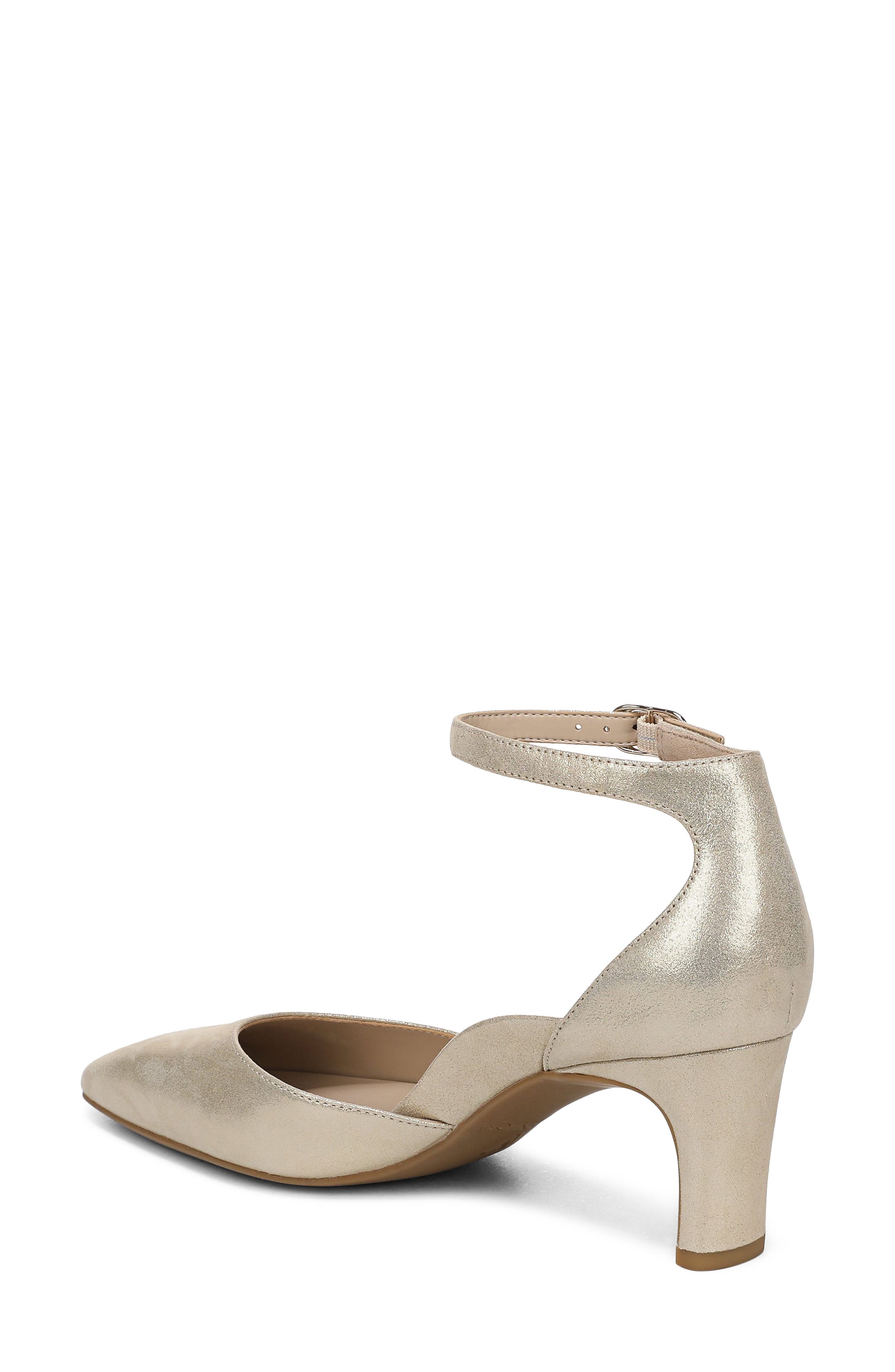 Scarlett Ankle Strap Pump, Alternate, color, GOLD LEATHER