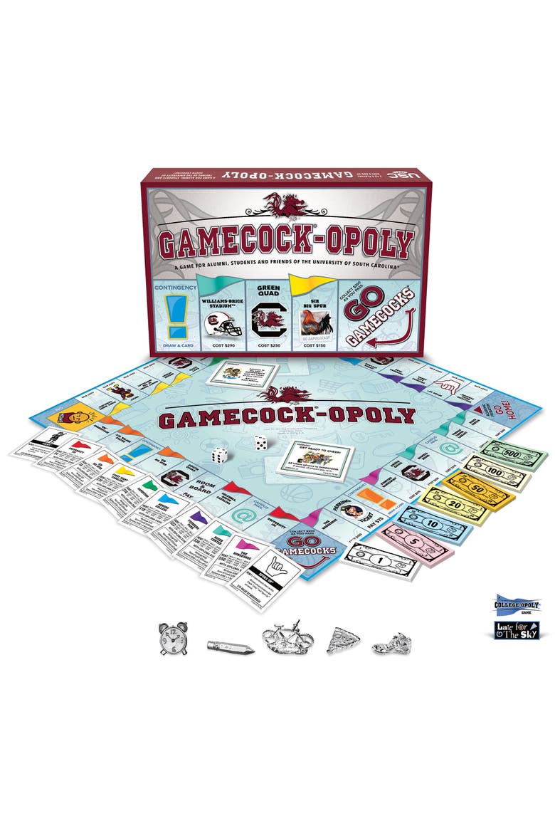 South Carolina Gamecockopoly Monopoly Board Game, Alternate, color, Multicolored