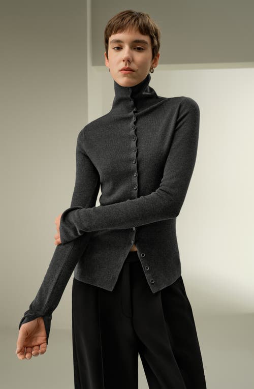 Lilysilk Slim Fit Silk Cashmere Sweater In Green