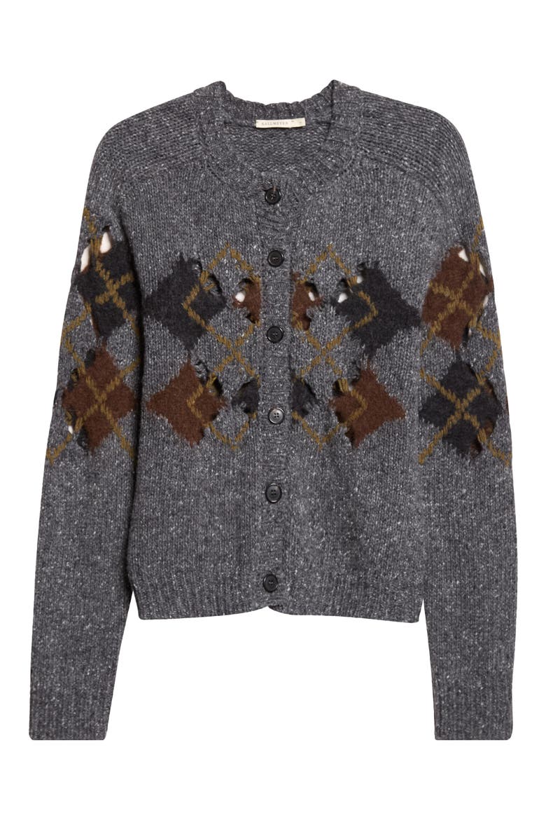 Colson Argyle Wool Blend Cardigan, Main, color, HERITAGE
