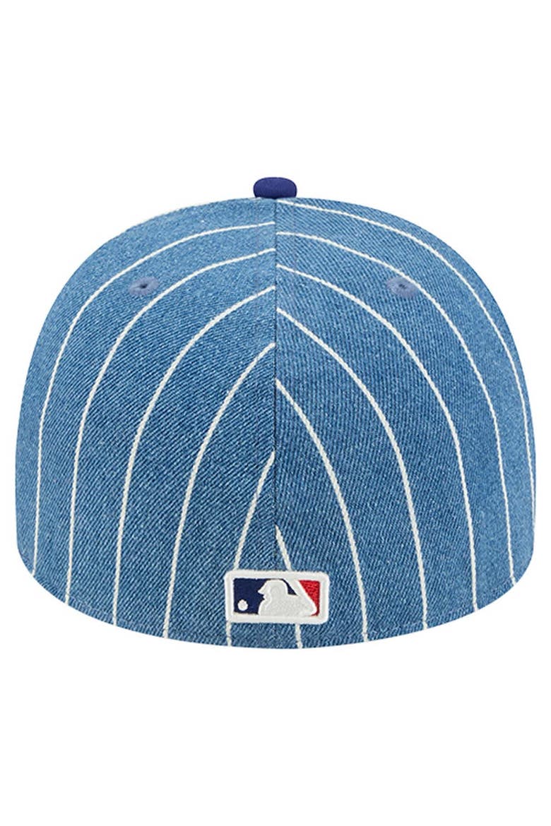 Men's New Era  Blue/Royal Los Angeles Dodgers Parallel A-Frame 59FIFTY Fitted Hat, Alternate, color, Blue