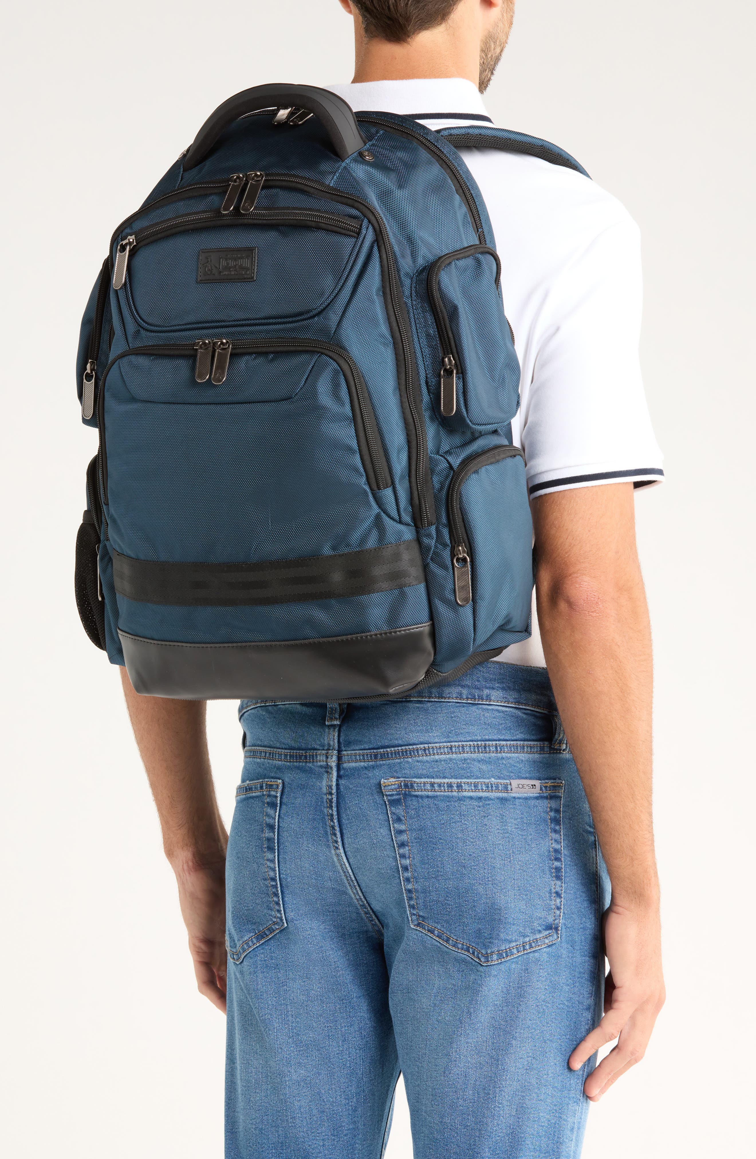 Original Penguin Luca Backpack, Alternate, color, Navy