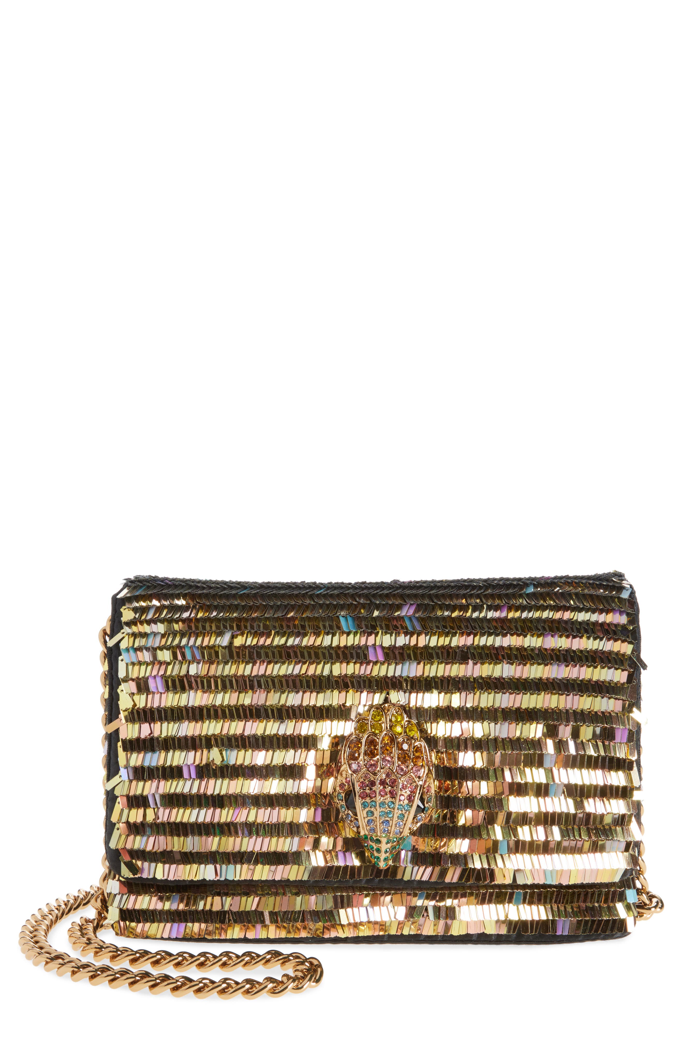 Kurt Geiger London Mini Kensington Paillette Shoulder Bag, Main, color, 