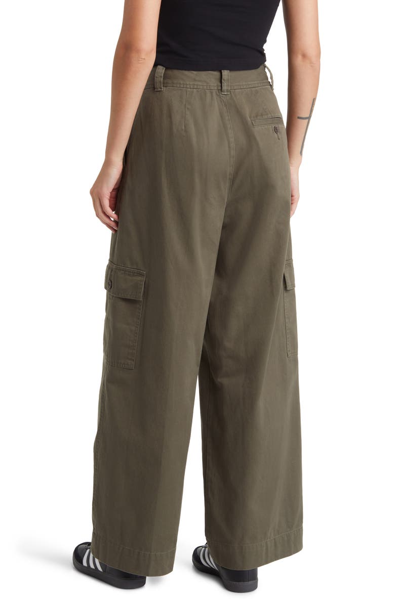 Madewell The Harlow (Re)generative Chino Wide Leg Cargo Pants, Alternate, color,