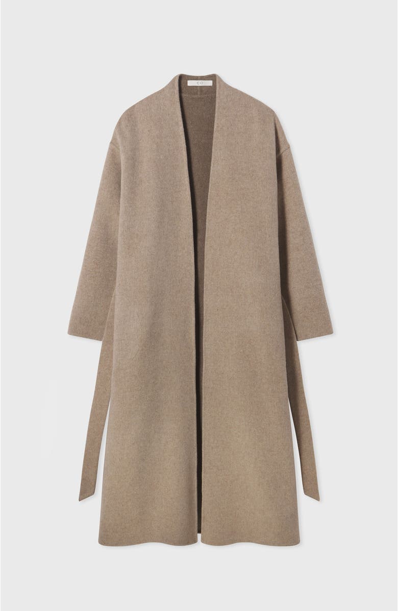CO Wrap Coat in Double Faced Wool Cashmere, Alternate, color,
