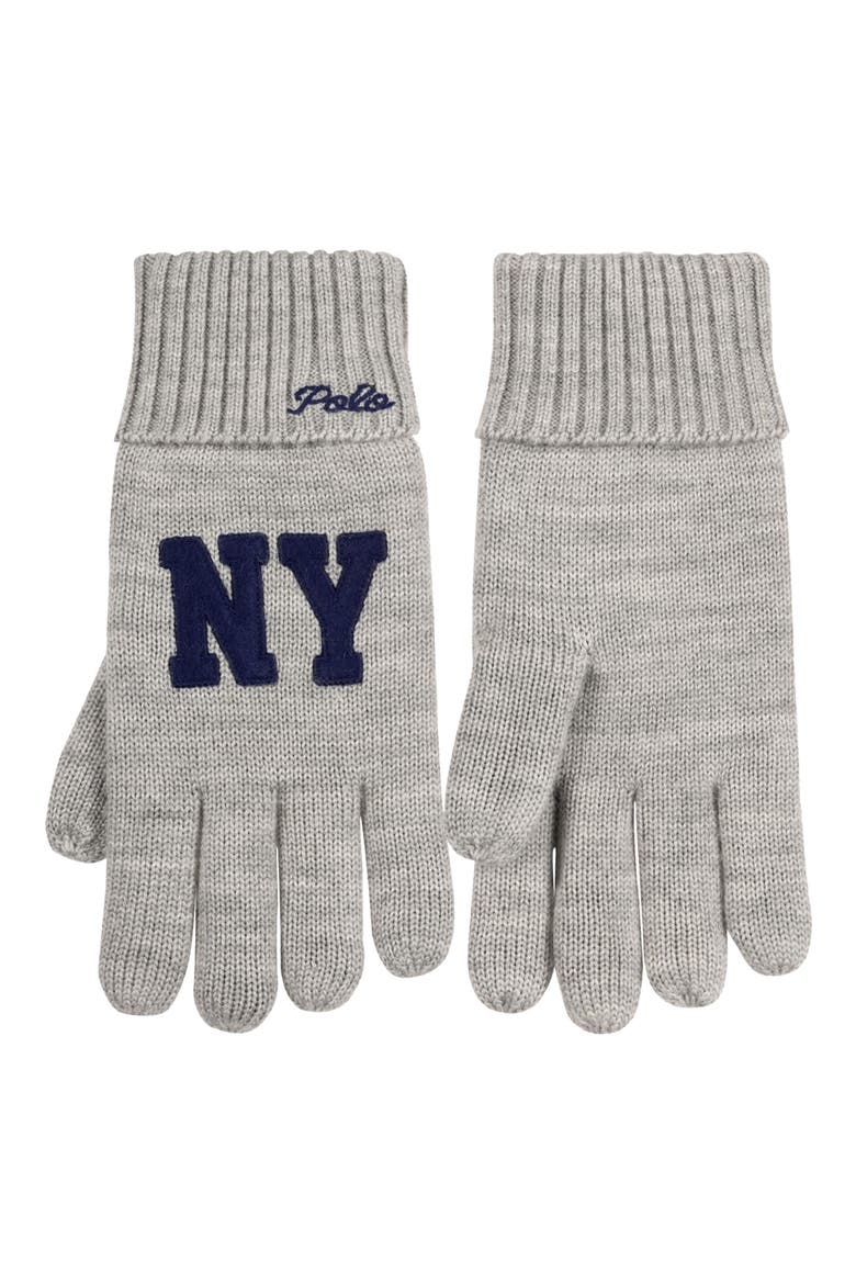Fleece Lined Merino Wool Gloves, Main, color, ANDOVER HEATHER