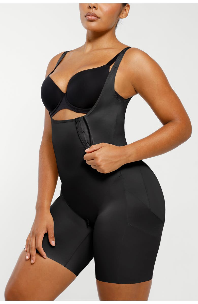 Shapellx Open Bust Butt-Lifting Full Bodysuit, Alternate, color, Onyx Black