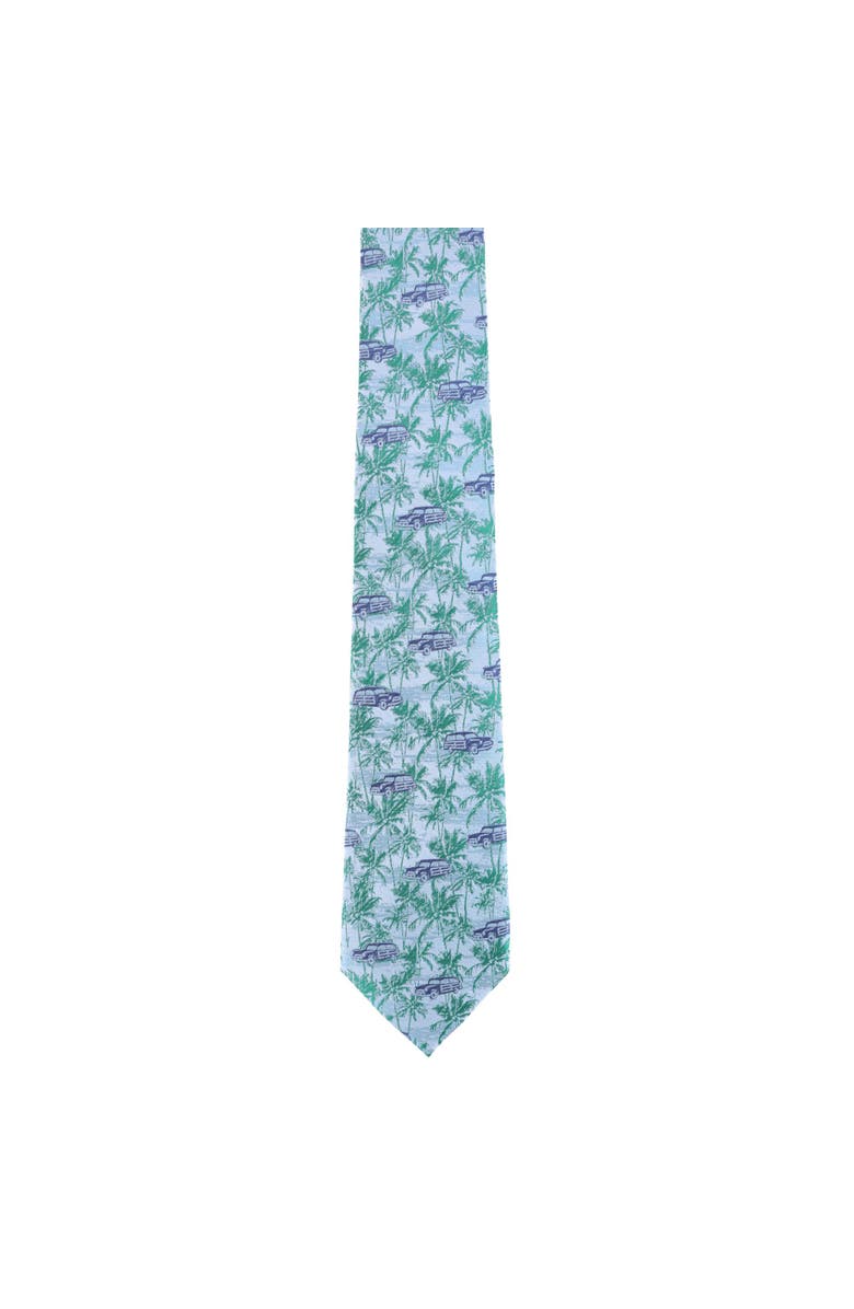 Trafalgar Vacation Dreams Palm Tree Novelty Silk Necktie, Alternate, color,
