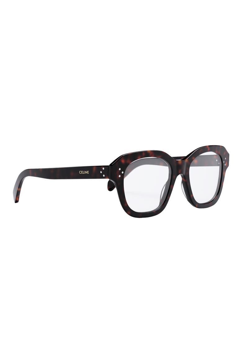 Bold 3 Dots 50mm Butterfly Optical Glasses, Alternate, color, DARK HAVANA