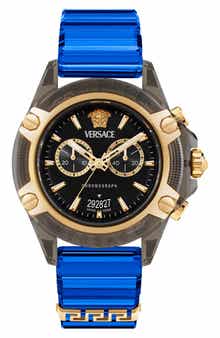 Versace Icon Active Silicone Strap Watch, 44mm