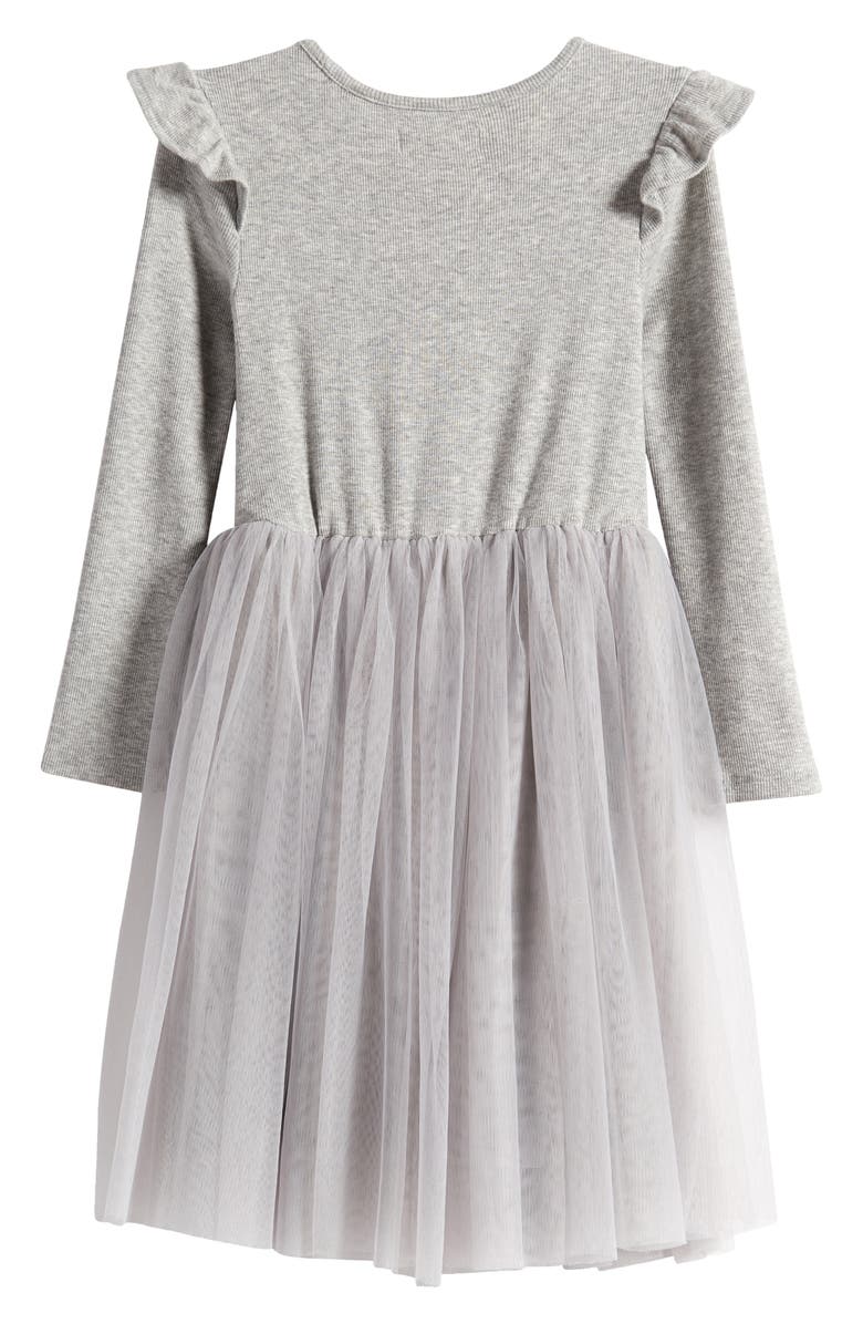 Tucker + Tate Kids' Ruffle Long Sleeve Dress, Alternate, color, 