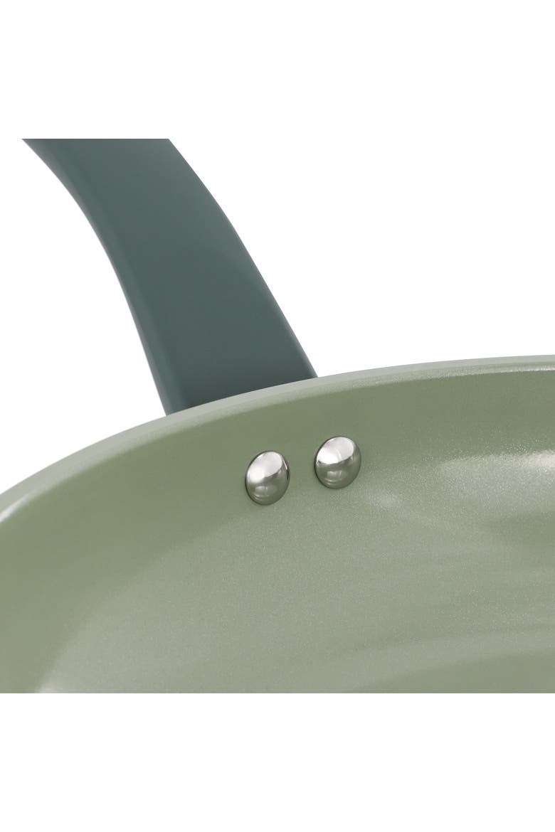 12 Inch Ceramic Nonstick Frying Pan in Evergreen, Alternate, color, Green