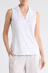 Tommy Bahama Palm Coast Floral Sleeveless Polo