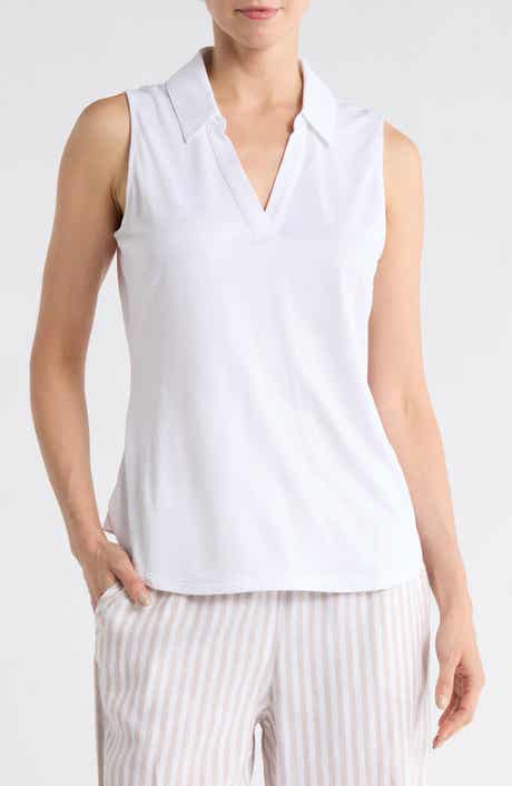 Tommy Bahama Palm Coast Floral Sleeveless Polo