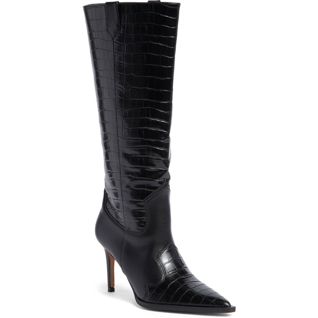 Steven New York Lanza Knee High Boot In Black