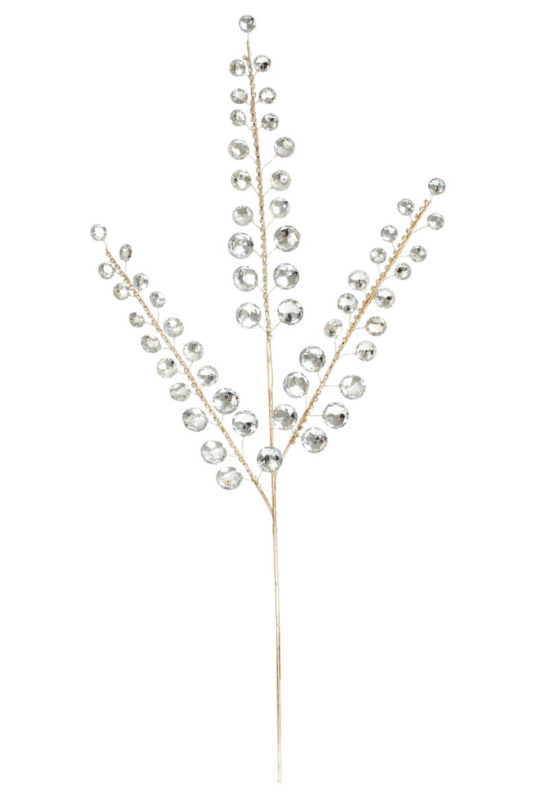Crystal Fern Spray, Set of 6, Main, color, Silver