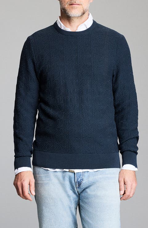 Geo Links Cotton Sweater