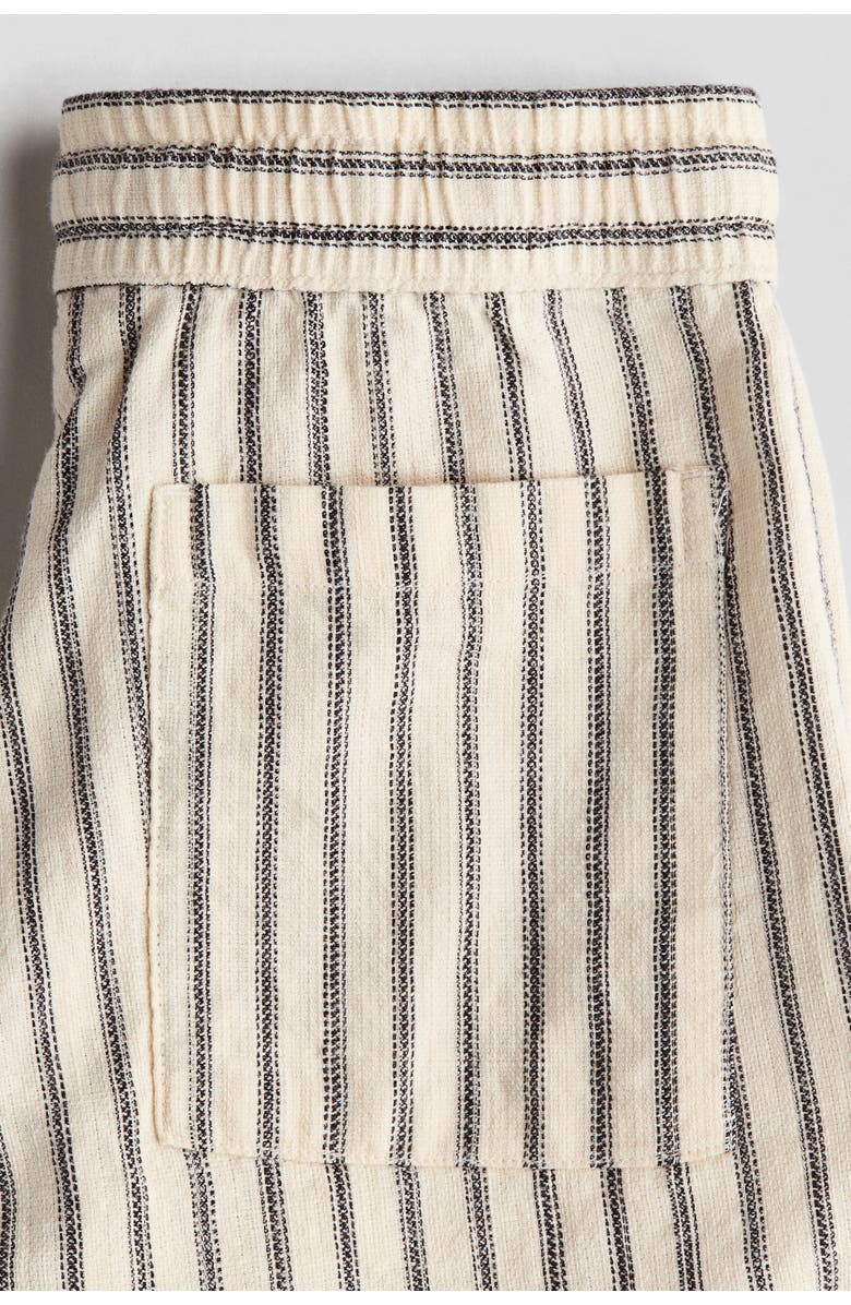 H&M Cotton Shorts, Alternate, color, Cream/Striped