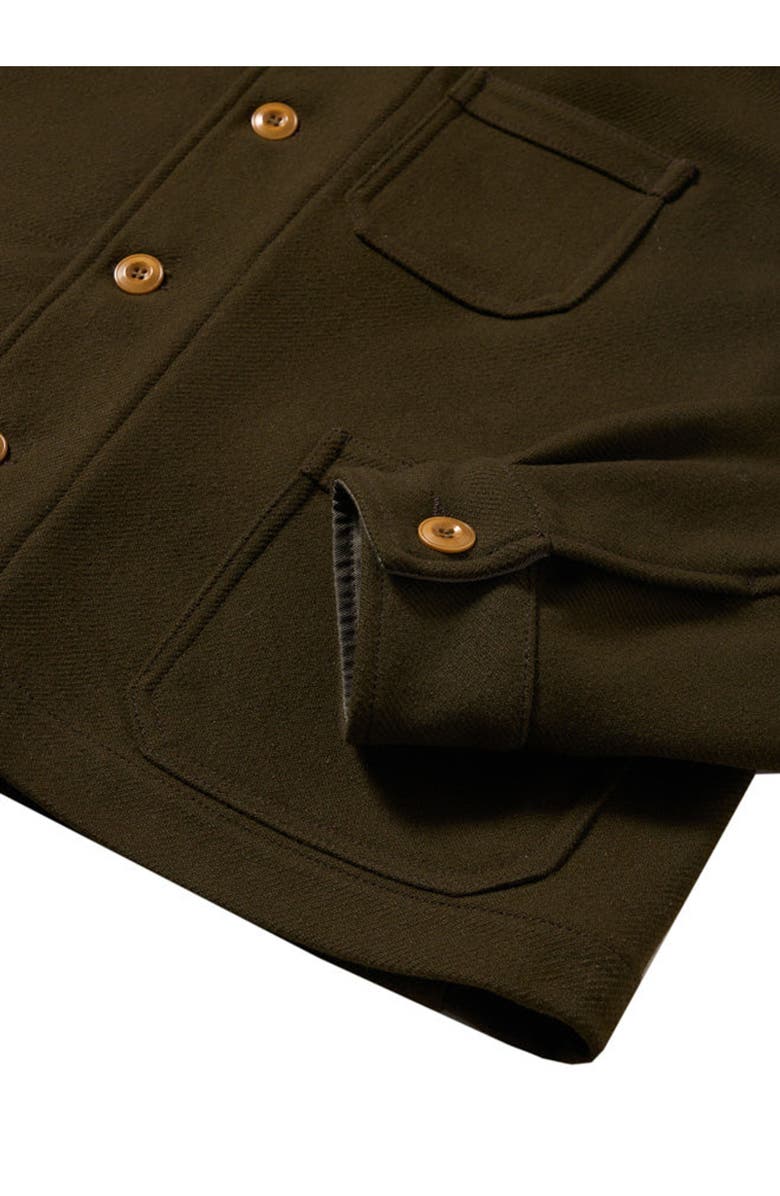 Fortela Seneca Wool Twill Jacket, Alternate, color, Military Green