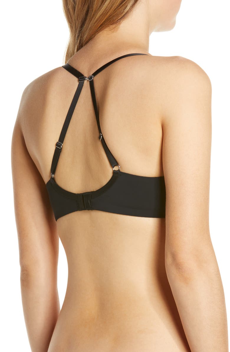 On Gossamer Sleek Micro Underwire T-Shirt Bra, Alternate, color, Black