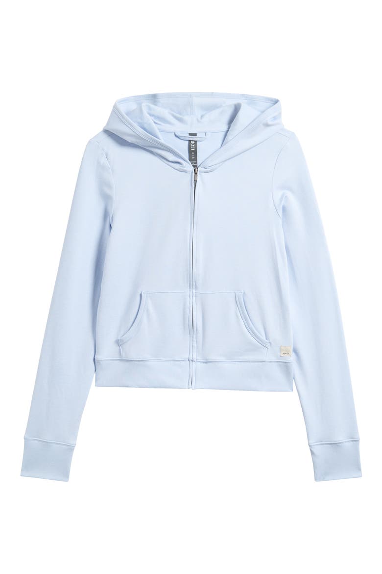 Halo Mini Full Zip Hoodie, Alternate, color, SOFT SKY HEATHER