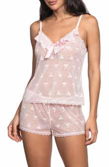 In Bloom by Jonquil Maggie Bow Mesh Short Pajamas