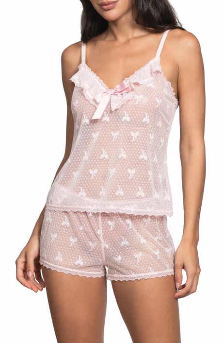 In Bloom by Jonquil Maggie Bow Mesh Short Pajamas