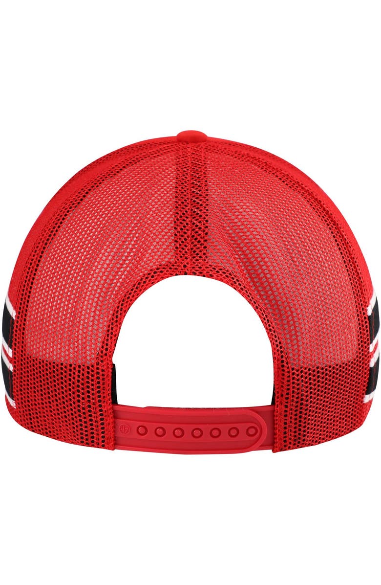 '47 Men's '47 Red Louisville Cardinals Sideband Trucker Adjustable Hat, Alternate, color, Red